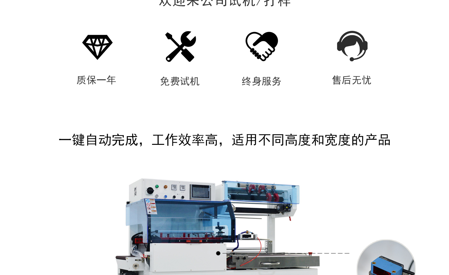 全自动L型封切热缩机细节图